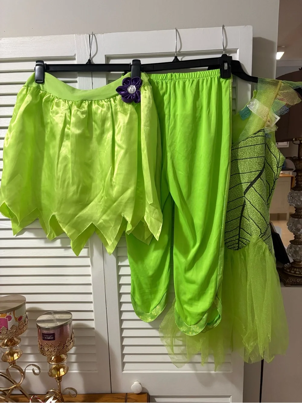 Child’s Disney Bright Lime Green Fairy Costume. OS